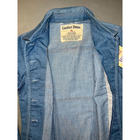 Comfort Denim Beaded Girls Button Down Shirt / Jacket XL (14-16) - Picture 4 of 8